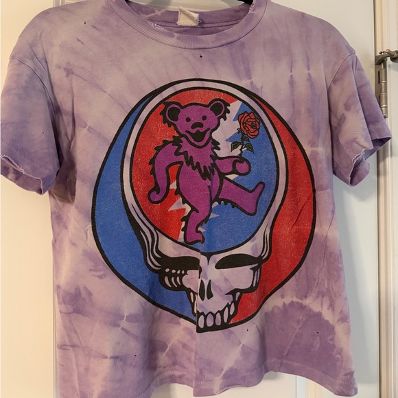 MadeWorn Tops - MadeWorn Purple Tie-Dye Grateful Dead Tee Women’s Small